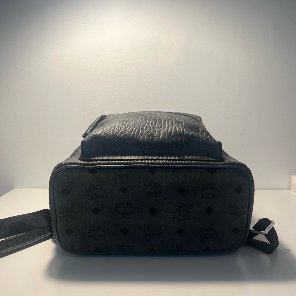 MCM Stark Visetos Top Handle Backpack Bookbag - Picture 13 of 16